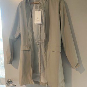 NWT Rains Hooded Waterproof Jacket with Hood